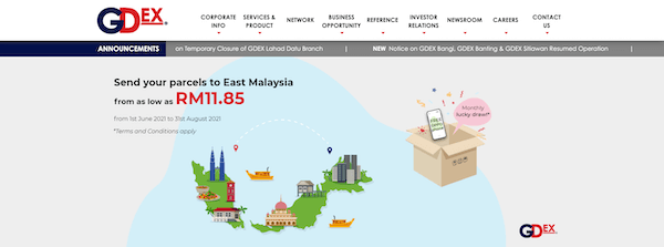 Gdex Courier Service Malaysia
