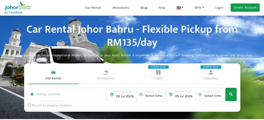Best Car Rental Options Near Johor Bahru CIQ Johorbook